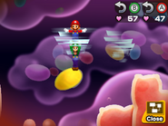 Il Salto Avvitato in Mario & Luigi: Viaggio al centro di Bowser e in Mario & Luigi: Viaggio al centro di Bowser + Le avventure di Bowser Junior