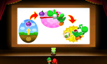 La produzione di Uova Neon spiegata da Fusaglio in Mario & Luigi: Superstar Saga e in Mario & Luigi: Superstar Saga + Scagnozzi di Bowser.