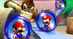 File:MvsDK-Cutscene Donkey Kong ruba palline di Mini Mario.webp