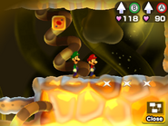 Le fagiolbuche in Mario & Luigi: Viaggio al centro di Bowser + Le avventure di Bowser Junior, tre nell'Apparato Traslucido e una nella Foresta Selvafosca