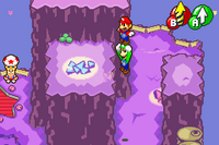 Il Salto Avvitato in Mario & Luigi: Superstar Saga e in Mario & Luigi: Superstar Saga + Scagnozzi di Bowser