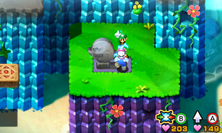 Una Statua Boo in Mario & Luigi: Superstar Saga e in Mario & Luigi: Superstar Saga + Scagnozzi di Bowser.